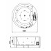 Акриловая ванна Gemy 150х150 с гидромассажем G9230 K