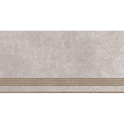 Ступень Global Tile Coral Rock 30х60 серый ST183VG