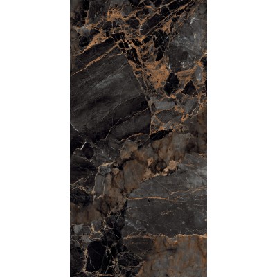 Керамогранит Global Tile Decorum 60x120 черный суперполировка GT1206011705HPR