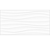 Керамогранит Global Tile Princess 40x80 белый волна GT40805853MR