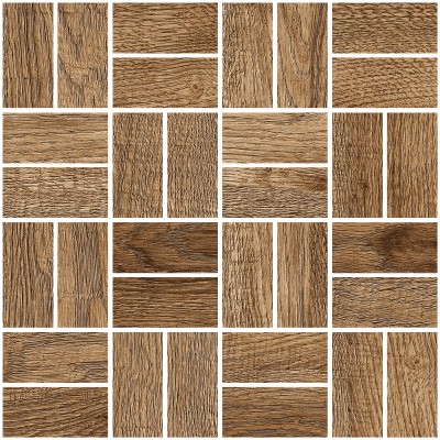 Мозаика Grasaro Italian Wood 24,5х24,5 Dark Brown G-252/SR/m12/245x245x10