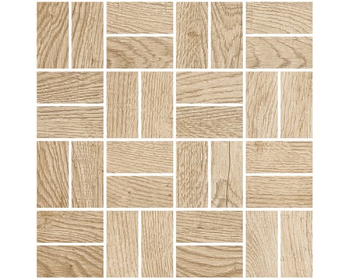 Мозаика Grasaro Italian Wood 24,5х24,5 Beige G-250/SR/m12/245x245x10