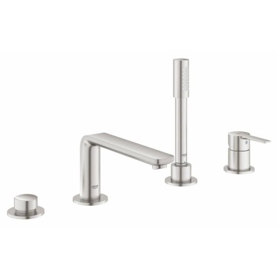 Смеситель Grohe Lineare New 19577DC1 для ванны на 4 отверстия, суперсталь