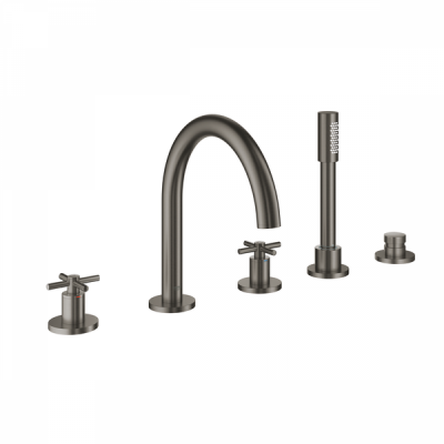 Смеситель Grohe Atrio New 19923AL3 для ванны на 5 отверстий, темный графит матовый