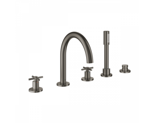 Смеситель Grohe Atrio New 19923AL3 для ванны на 5 отверстий, темный графит матовый