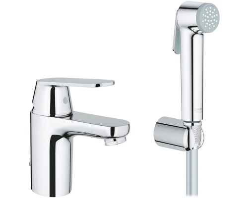 Смеситель Grohe Eurosmart Cosmopolitan 23125000 для раковины с гигиеническим душем, хром