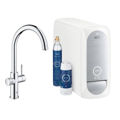 Смеситель Grohe Blue Home 31455000 для кухонной мойки, с функциями фильтрации, охлаждения и газирования воды