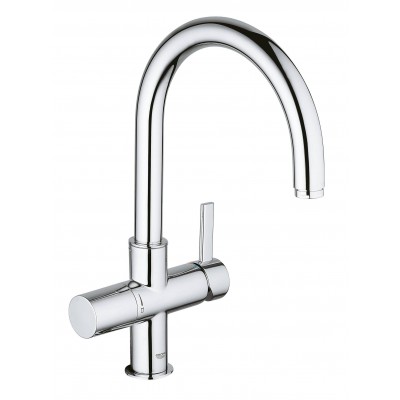 Смеситель Grohe Blue 33251000 для кухонной мойки с подключением к фильтру, хром