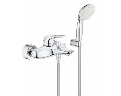 Смеситель Grohe Eurostyle New 3359230A с душевым гарнитуром для ванны