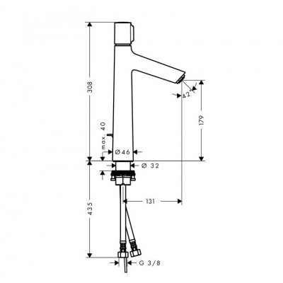 Смеситель Hansgrohe Talis Select S 72044000 для раковины