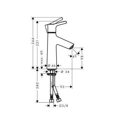 Смеситель Hansgrohe Talis S 72021000 для раковины