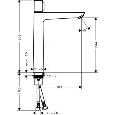 Смеситель Hansgrohe Talis Select S 71752000 для раковины