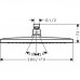 Верхний душ Hansgrohe Croma E 280 1jet 26257000