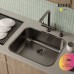 Мойка кухонная IDDIS Mate MAT53GMi77 графит/матовый
