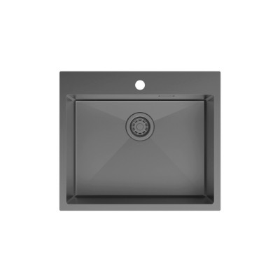 Мойка кухонная IDDIS Haze HAZ59GMi77 графит/матовый