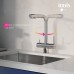 Смеситель IDDIS Umbra UMBSBPFi05 для кухонной мойки с подключением к фильтру и выдвижным изливом, хром/глянцевый