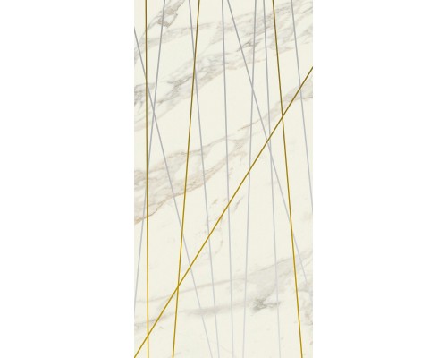 Керамическая вставка Italon Charme Deluxe Arabescato Golden Line настенная 40х80 600080000421