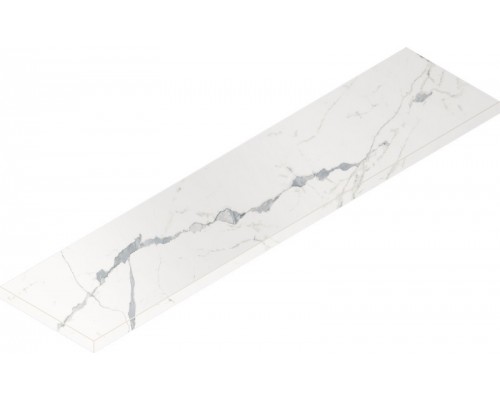 Ступень Italon Стелларис Статуарио Уайт 33x120 угловая левая 620070002605