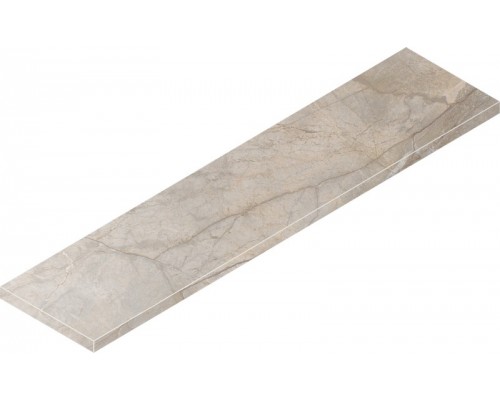 Ступень Italon Стелларис Элегант Сильвер 33x120 угловая левая 620070002609