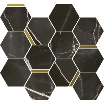 Мозаика Italon Стелларис Абсолют Блэк Шик 28,3x32,8 620110000226