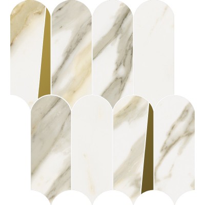 Мозаика Italon Стелларис Калакатта Голд Элегант 32,5x36,1 620110000230