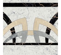 Декор Italon Charme Extra Carrara Rosone Fascia 59х59 Lux 620120000066