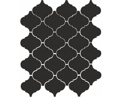 Керамическая мозаика Kerama Marazzi Арабески 26x30 глянцевый черный  65001