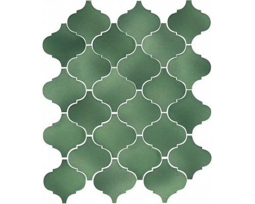 Керамическая мозаика Kerama Marazzi Арабески майолика 26x30 зелёный 65008