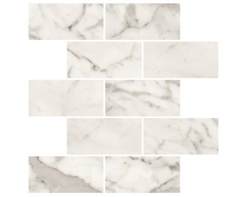 Мозаика Kerranova Marble Trend 30,7х30,7 Carrara K-1000/LR/m13/307x307x10