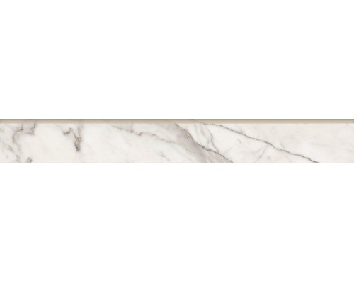 Плинтус Kerranova Marble Trend 7,6х60 Carrara K-1000/LR/p01/76x600x10