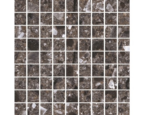 Мозаика Kerranova Terrazzo 30х30 Dark Grey K-333/MR/m01/300x300x9