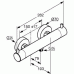 Смеситель Kludi Bozz 352030538 для душа, с термостатом