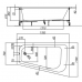 Акриловая ванна Kolpa San Beatrice 1700х1100 Basis левая без гидромассажа