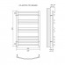 Полотенцесушитель электрический Lemark Atlantiss LM32810RE П10 500x800, левый/правый