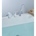 Смеситель Lemark Allegro LM5945CW на борт ванны, хром/белый