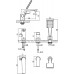 Смеситель Lemark Bronx LM3745BL встраиваемый на борт ванны на 3 отверстия, черный/матовый