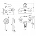 Смеситель Lemark Luna LM4134C для ванны и душа, хром