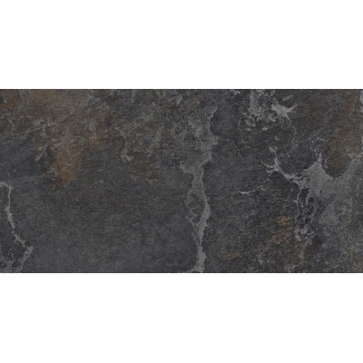 Керамогранит Laparet Blaze Nero 60x120 графитовый сатинированный карвинг