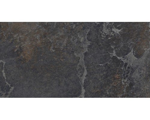 Керамогранит Laparet Blaze Nero 60x120 графитовый сатинированный карвинг
