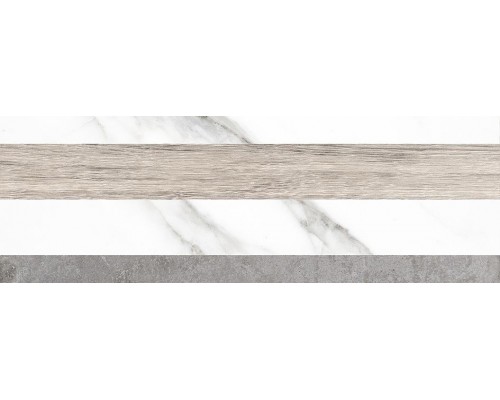 Керамическая плитка Laparet Arctic 20x60 полоски серый 17-00-06-2487