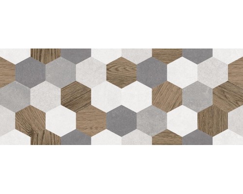 Керамическая плитка Laparet Betonhome 20x50 серый мозаика