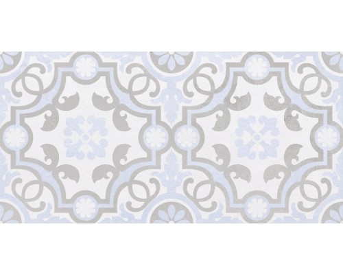 Керамическая плитка Laparet Depo 25x50 узор голубой 34017