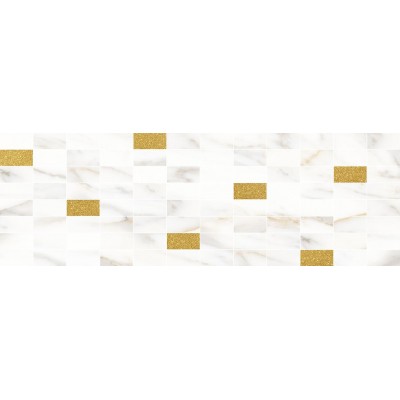Керамическая мозаика Laparet Aragon 20x60 белый золото MM60157
