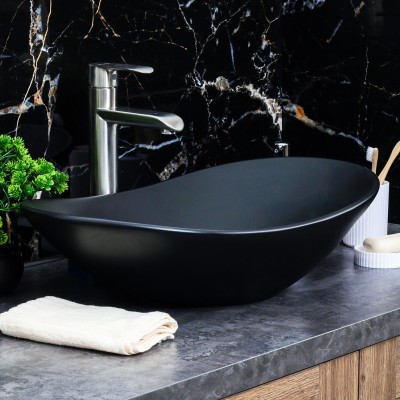 Раковина Melana MLN-7811AMB накладная, черный/матовый 7811AMB-805