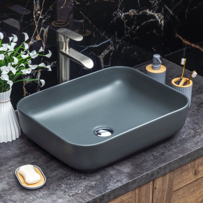 Раковина Melana MLN-320353MDG накладная, темно-серый/матовый 320353MDG-805