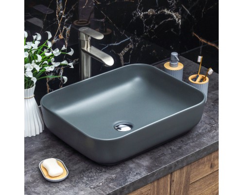 Раковина Melana MLN-320353MDG накладная, темно-серый/матовый 320353MDG-805