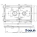 Кухонная мойка Oulin S-8203