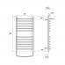 Полотенцесушитель электрический Point Альфа Премиум П11 с полкой 400x800 PN05148SPE левый/правый, хром