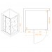 Душевой уголок RGW Passage PA-078 (RGW PA-008 + Z-050-2) 1100x1000х1950 350807810-11 профиль хром, стекло прозрачное