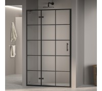 Душевая дверь RGW Passage PA-07B L 1200х1950 41080712-84L профиль черный, стекло прозрачное